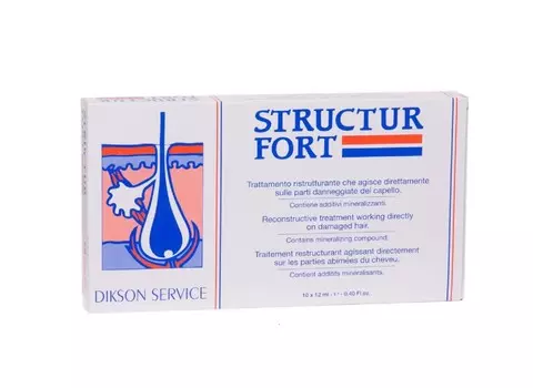Ампулы DIKSON Structur Fort д/восстановления волос 12 мл, 10 шт