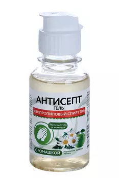 Антисепт гель д/рук антисептический с ромашкой, 100 мл