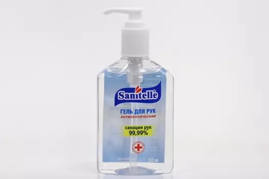 Антисептик Гель Санитель антисептический с витамином Е, 250 мл