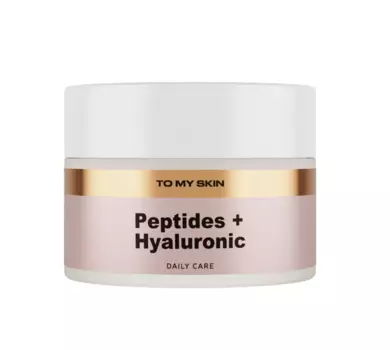 Антивозрастной крем TO MY SKIN для лица PEPTIDES AND HYALURONIC с пептидами, 50 мл