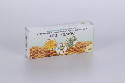 Апис-плюс, 6 шт, суппозитории ректальные гомеопатические