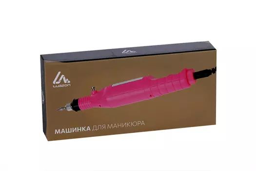 Аппарат д/маникюра LuazON LMH-01 6 насадок 3000-15000 об/мин 5 Вт розовый