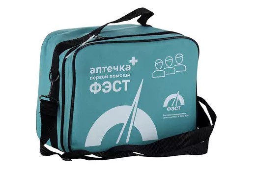 Аптечка Фэст первой помощи д/оснащ рабочих каб учреждений футляр на 30 чел, (1022)
