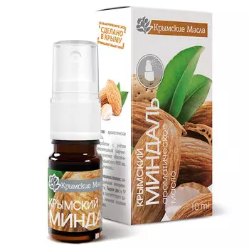 Ароматическое масло Крымский Миндаль ТМ "Крымские масла, спрей, 10 мл