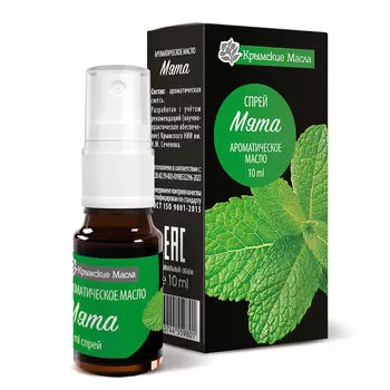 Ароматическое масло Мята ТМ "Крымские масла, спрей, 10 мл