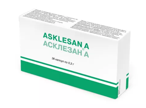 Асклезан А 0.3 г, 36 шт, капсулы