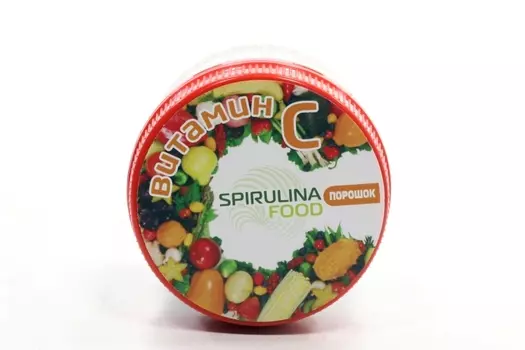 Аскорбиновая кислота Spirulinafood витамин С, 100 г