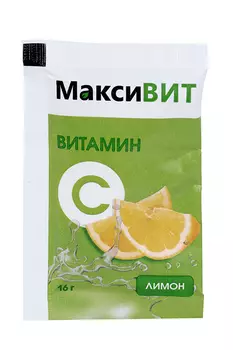 Аскорбиновая кислота Витамин С Максивит, 16 г, порошок со вкусом лимона