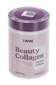 Бьюти Коллаген 1WIN с вит группы В + вит С нейтральный вкус 30 порций, 240 г, БАД
