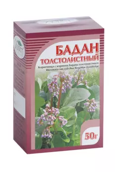 Бадана корневища, 50 г, сырье измельченное