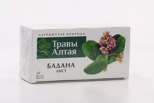Бадана лист серии Алтай, 1,5 г, 20 шт