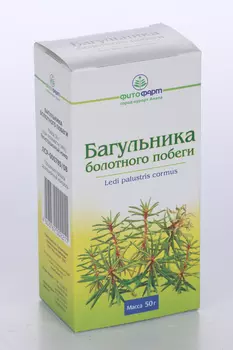 Багульника болотного побеги, 50 г, сырье растительное измельченное