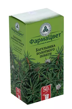 Багульника болотного побеги ФармаЦвет, 50 г, сырье растительное измельченное