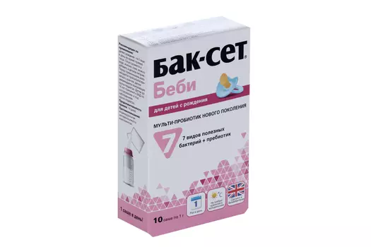 Бак-Сет Беби, 1 г, 10 шт, порошок для приема внутрь саше