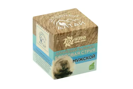 Бальзам Бизорюк Целебный Алтай Бобровая струя мужской, 50 мл