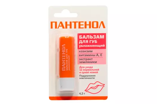 Бальзам д/губ Пантенол Увлажняющий 4.5 г/4.2 г, 4,5 г