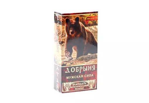Бальзам Добрыня мужская сила безалк, 250 мл