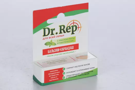 Бальзам-карандаш Доктор Реп после укусов, 4,2 г