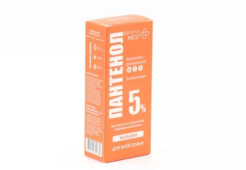 Бальзам Krassa Med Пантенол 5% д/семьи, 75 мл