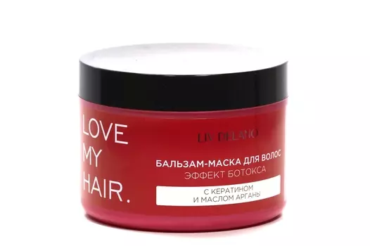 Бальзам-маска Liv Delano Love my Hair Эффект ботекса керат/мас арганы, 500 мл