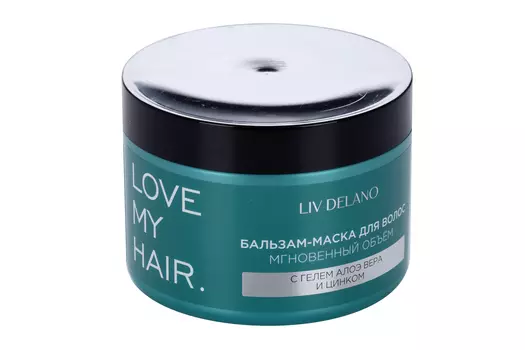 Бальзам-маска Liv Delano Love my Hair Мнгновен объем алоэ вера/цинк д/вол, 500 мл