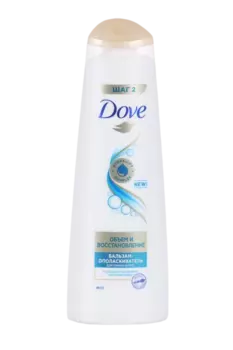 Бальзам-ополаскиватель DOVE д/тонких волос объем и восстановление, 350 мл