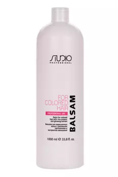 Бальзам Studio Professional с рис протеинами/экстракт женьшеня д/окрашен волос, 1 л