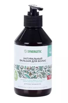 Бальзам SYNERGETIC д/волос интенс увлаж/блеск алоэ вера/мелис/масл арган/авокад, 250 мл