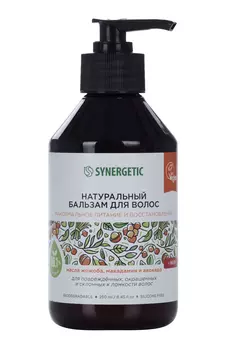 Бальзам SYNERGETIC д/волос макс питание/восст масла жожоба/макадамии/авокадо, 250 мл