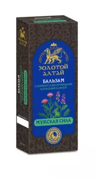 Бальзам Золотой Алтай б/алког Мужская сила левзея/красный корень, 250 мл