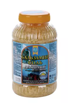 Бальзамир Соль Фарм-Эффект д/ванн с общеукреп/релакс/тонизир действием ромашка, 1,2 кг