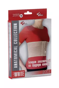 Бандаж эластичный Мек на грудную клетку беж M, (2003 Беж)
