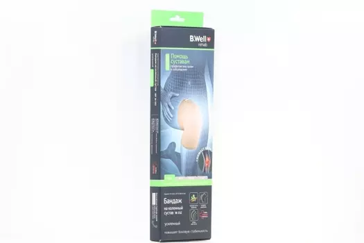 Бандаж B Well на коленный сустав усиленный PRO W-332 бежевый р XL