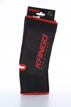 Бандаж Kango KSH-084 голеностопный р L, черный/красный