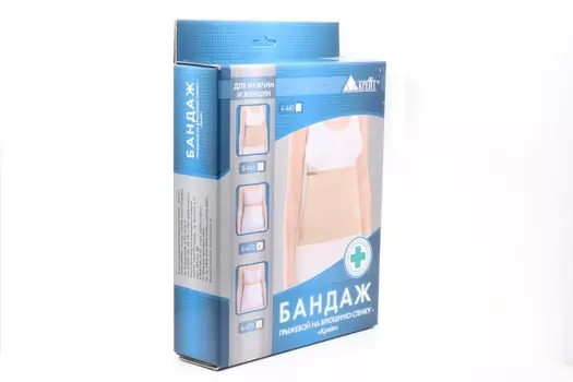 Бандаж Крейт Б-445 грыжевой на брюш стенку р 3, бежевый