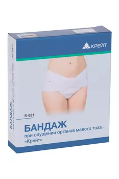 Бандаж Крейт Б-631 при опущении малого таза р 6, черный