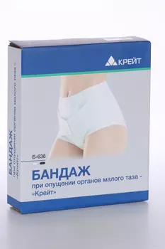 Бандаж Крейт Б-636 при опущении органов малого таза р 2, черный