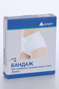 Бандаж Крейт Б-636 при опущении органов малого таза р 6, черный