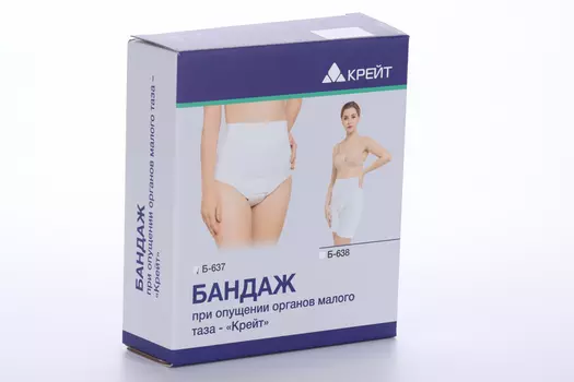 Бандаж Крейт Б-637 при опущении органов малого таза р 4 (100-104), бел