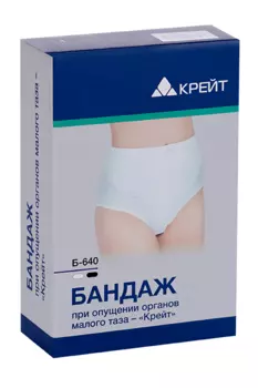 Бандаж Крейт Б-640 при опущении органов малого таза р 3 (101-105 см), черный