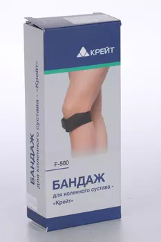 Бандаж Крейт F-500 д/коленного сустава р 1, черный