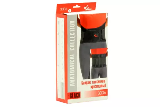 Бандаж Мек пояснично-крестцовый 3 ребра жестк согрев эффект L, (3006)