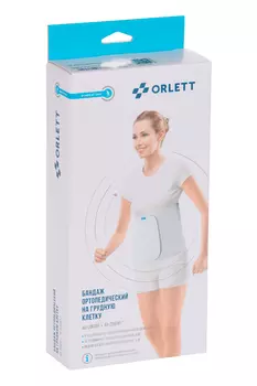 Бандаж Orlett ортопедический на грудную клетку (ж) АВ-206 W(M белый)