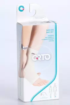 Бандаж Orto на голеностопный сустав с открытой пяткой BAN 300 р S