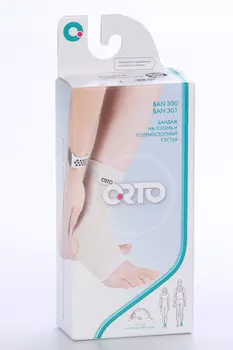 Бандаж Orto на голеностопный сустав с открытой пяткой BAN 300 р M