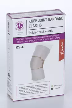 Бандаж Ttoman KS-E на коленный сустав эластичный M, беж