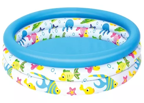 Бассейн надувной Океан 102 х 25 см от 2 лет 51008 Bestway