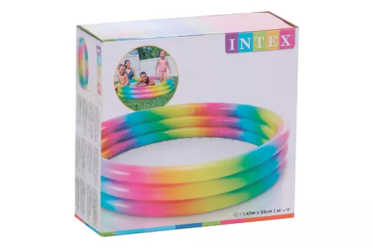 Бассейн надувной Радуга 147 х 33 см от 2 лет 58439NP INTEX