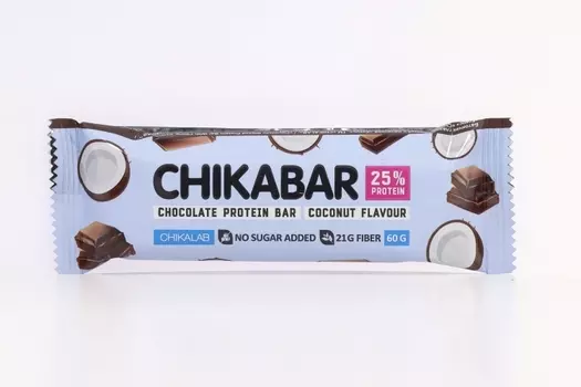 Батончик Чикалаб Чикабар глазиров кокос, 60 г