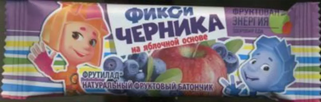 Батончик Фрутилад Фикси Черника, 30 г